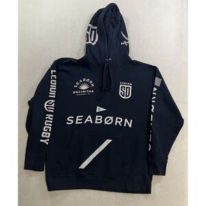 San Diego Legion Rugby Seaborn Hoodie Mens Size XL Blue Long Sleeve Pullover #23